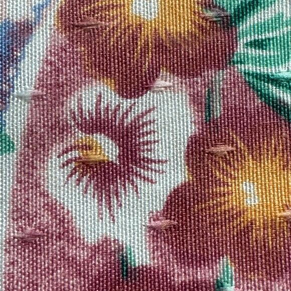 Vintage New Easter Egg Floral 70" ROUND Tablecloth Spring Fantasy Purple Green - Picture 5 of 12